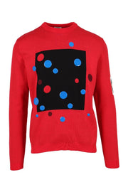 Kenzo Square Logo Sweater Men Fashion Long-Sleeve Cotton-Blend Casual Trendy