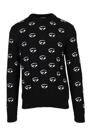 Multi Eye Sweater Men Fashion Kenzo Paris Cotton Long-Sleeve Pattern Casual Comfort