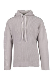 Kenzo Logo Knit Hoodie Men Fashion Long-Sleeve Cotton-Blend Casual-Fit Chic Trendy