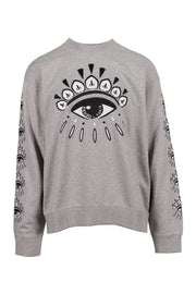 Multi Eye Sweatshirt Men Fashion Kenzo Paris Cotton Long-Sleeve Comfort Casual