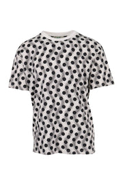 Wave Polka T-Shirt Cotton Kenzo Paris Short Sleeves Casual Stylish Trendy
