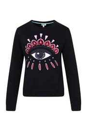 Eye Sweatshirt Cotton Long Sleeves Kenzo Paris Fashion Sweater Basic Casual