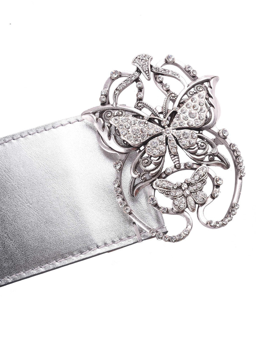 Elegant Evening Wear Colleciton Swaroski Butterfly Totems Leather Belt