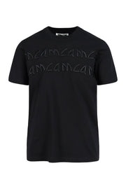 Metal Mcq Logo T-Shirt Men Fashion Cotton Short-Sleeve Casual Tee