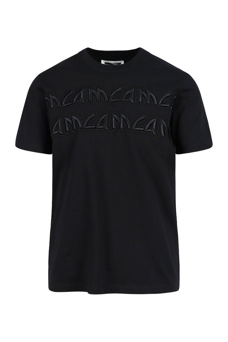 Metal Mcq Logo T-Shirt Men Fashion Cotton Short-Sleeve Casual Tee