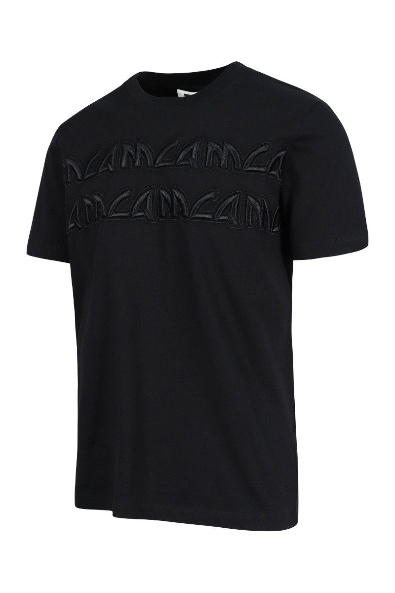 Metal Mcq Logo T-Shirt Men Fashion Cotton Short-Sleeve Casual Tee