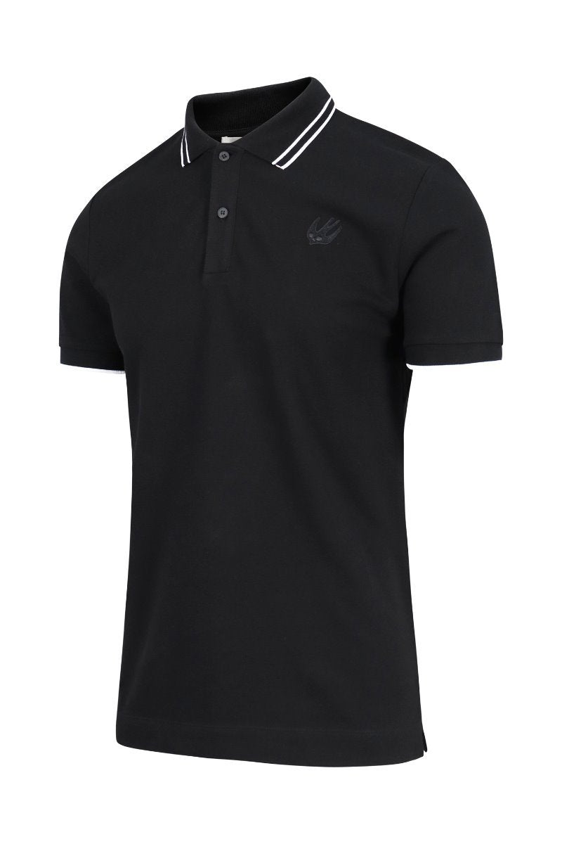 Swallow Badge Polo Men Fashion MCQ Cotton Short Sleeve Top