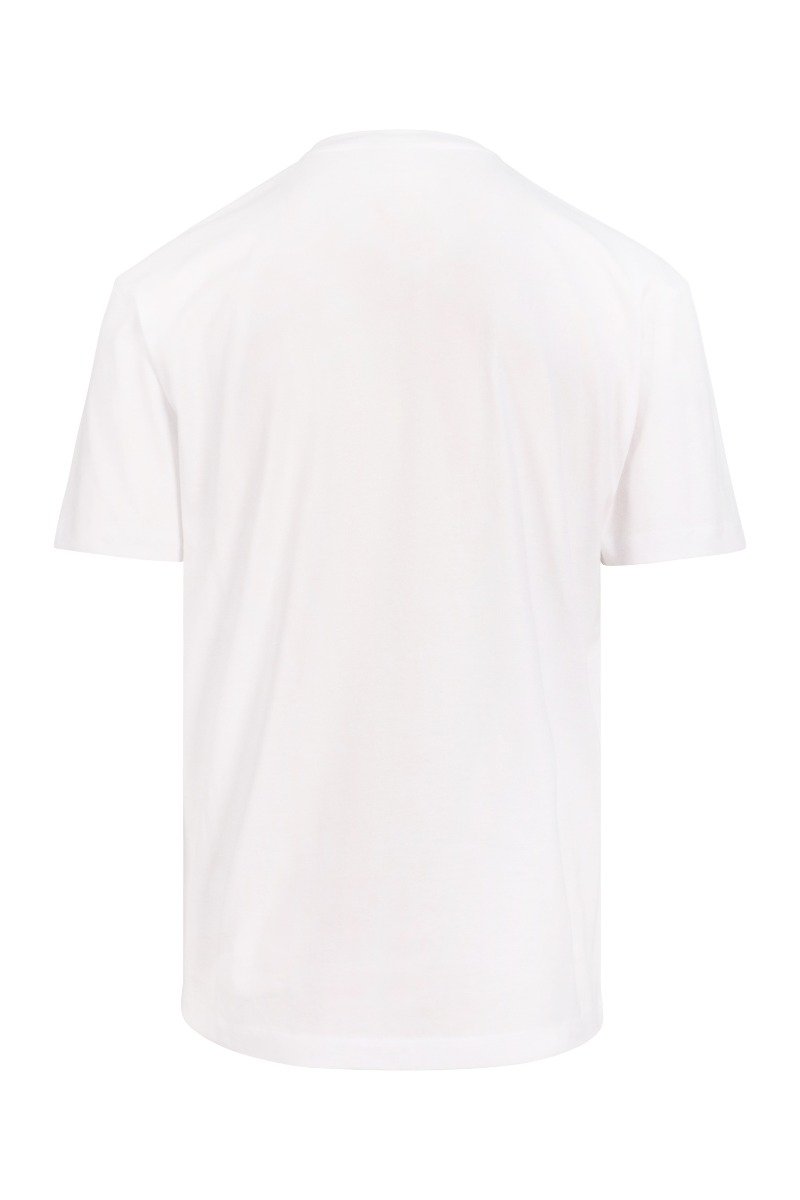 Swallow Badge T-Shirt Men Fashion MCQ Cotton Short Sleeve Top Casual Tee