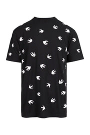 Swallow T-Shirt Men Fashion MCQ Cotton Blend Short Sleeve Casual