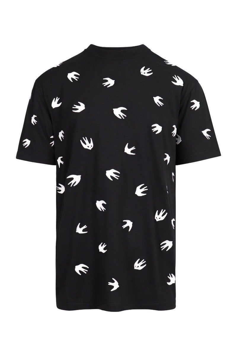 Swallow T-Shirt Men Fashion MCQ Cotton Blend Short Sleeve Casual