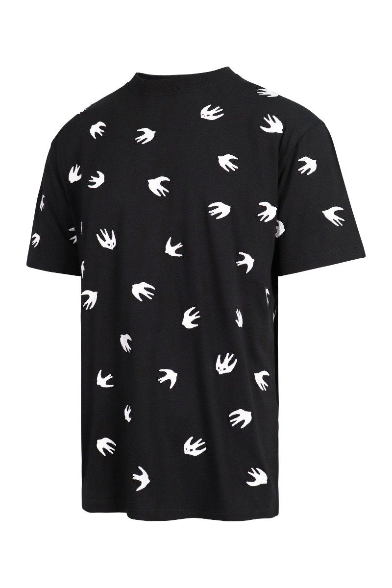 Swallow T-Shirt Men Fashion MCQ Cotton Blend Short Sleeve Casual
