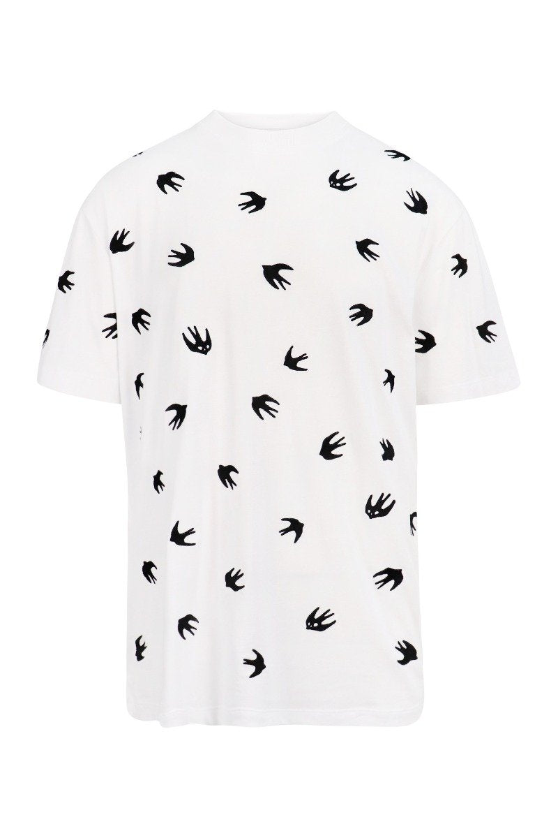 Swallow T-Shirt Men Fashion MCQ Cotton Blend Short Sleeve Casual