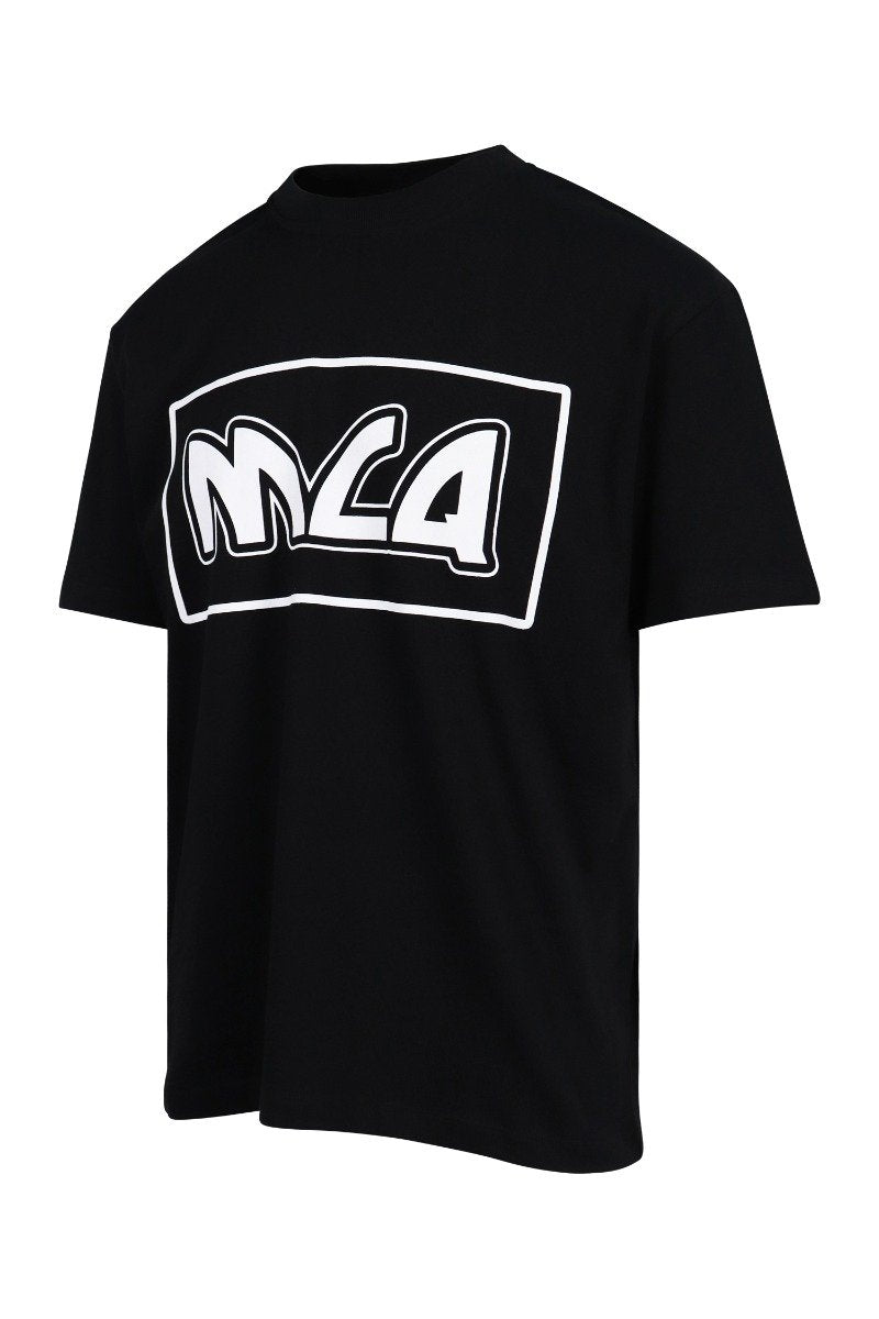 Metal Mcq Logo T-Shirt Men Fashion Cotton Short-Sleeve Casual Tee