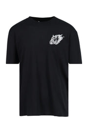 Flaming Bunny T-Shirt Cotton Crew Neck Top Casual Basic Unisex Men Women