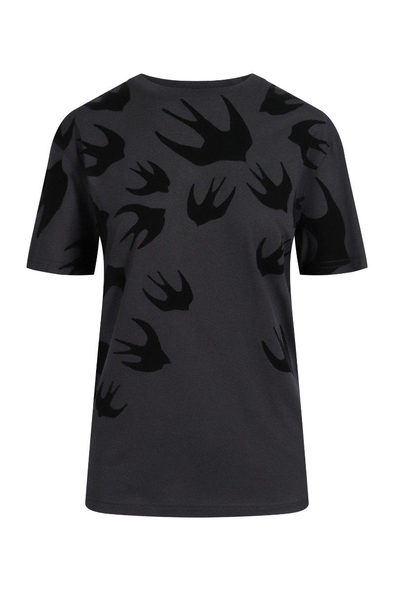 Swallow T-Shirt  Women Fashion MCQ Cotton Short Sleeve Casual