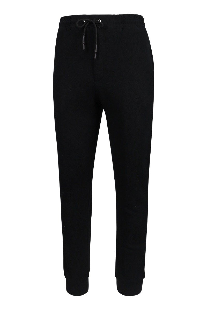 Metal Mcq Logo Sweatpant Men Fashion Cotton Long Casual Sport Elastic