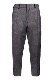 Wool Blend Trousers MCQ Wool Blend Men Attire Fashion Zip Workwear