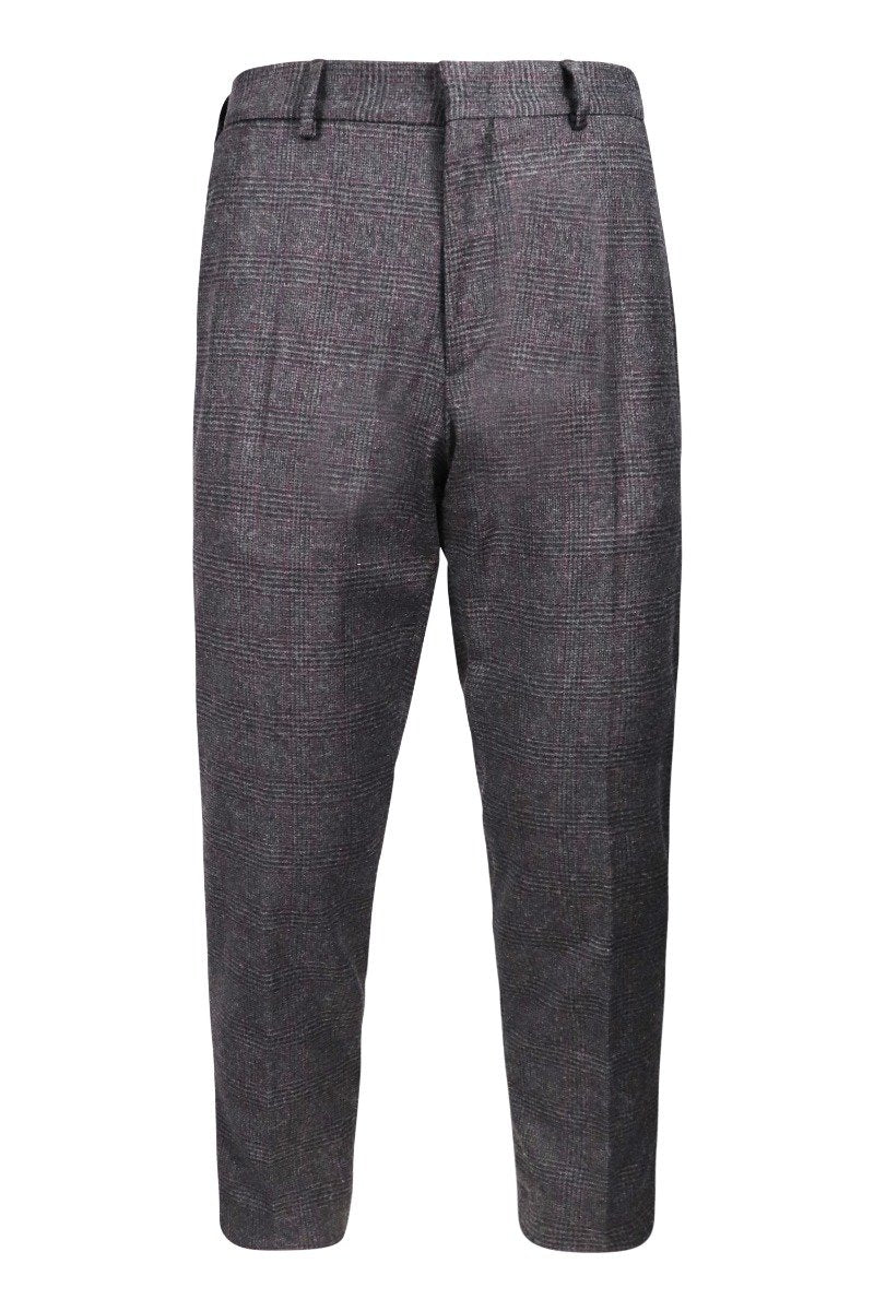 Wool Blend Trousers MCQ Wool Blend Men Attire Fashion Zip Workwear