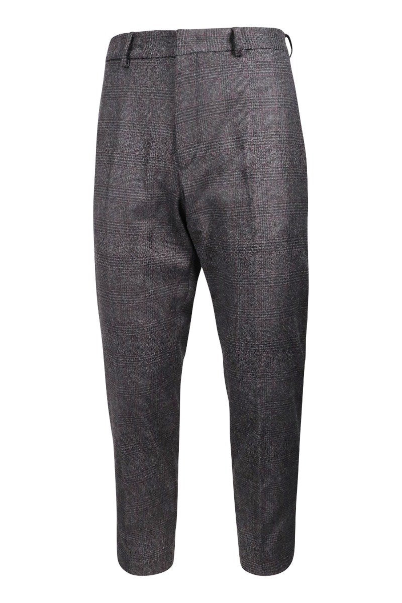 Wool Blend Trousers MCQ Wool Blend Men Attire Fashion Zip Workwear