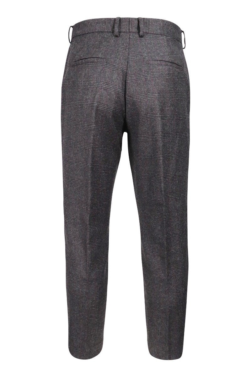 Wool Blend Trousers MCQ Wool Blend Men Attire Fashion Zip Workwear