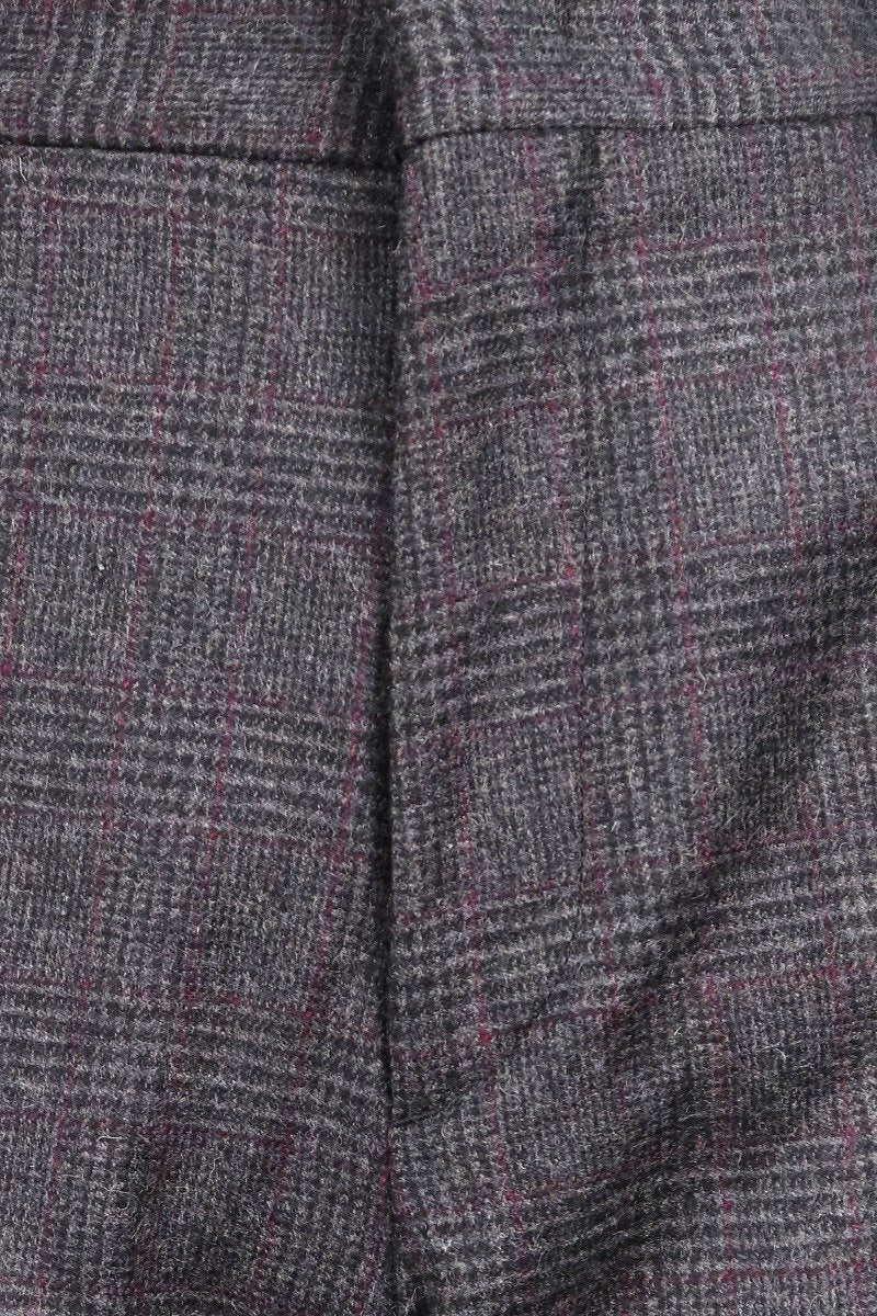 Wool Blend Trousers MCQ Wool Blend Men Attire Fashion Zip Workwear