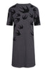 Swallow T-Shirt Dress Women Fashion MCQ Cotton Short Sleeve Casual Onepiece
