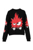 Monster Sweatshirt Women Fashion MCQ Cotton Long-Sleeve Top Casual