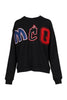 Mcq Patch Sweatshirt Women Fashion Synthetic-Fiber-Blend Long-Sleeve Casual Hipster Outwear