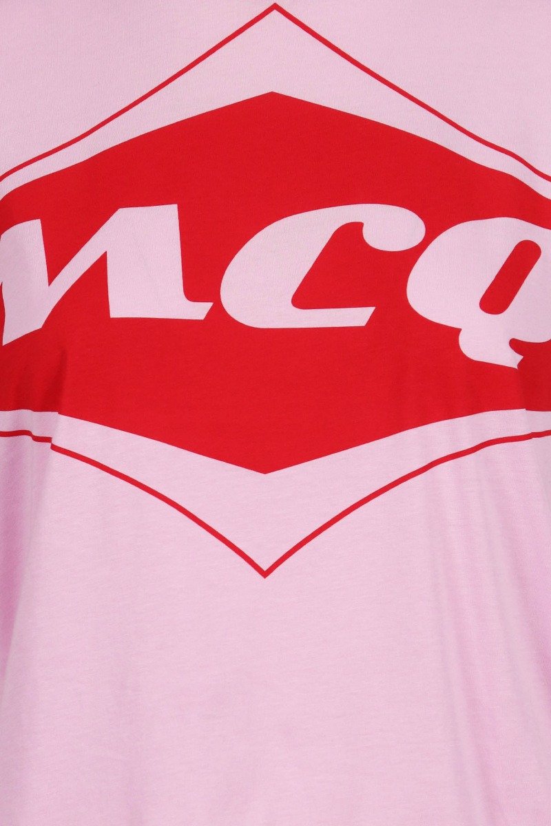 Mcq Diamond Logo T-Shirt Women Fashion Cotton Short-Sleeve Casual Tee Wear