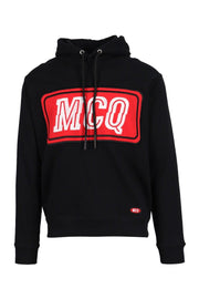 Mcq Varsity Badge Hoodie Men Fashion Cotton Long-Sleeve Hood Outwear Streetwear Hipster