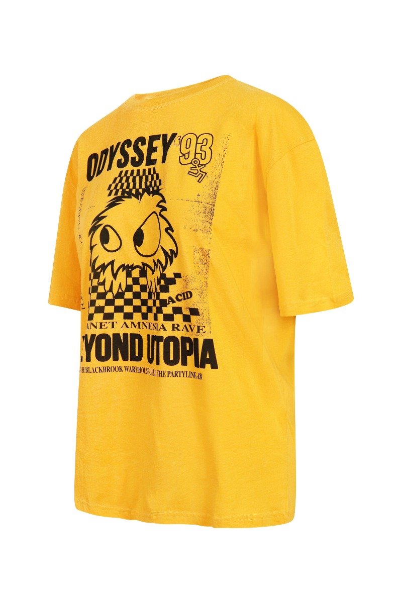Monster T-Shirt Women Fashion MCQ Cotton Short Sleeve Dropped-Shoulder Casual  Streetwear