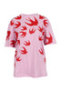 Swallow T-Shirt Women Fashion MCQ Cotton Short Sleeve Casual Oversized