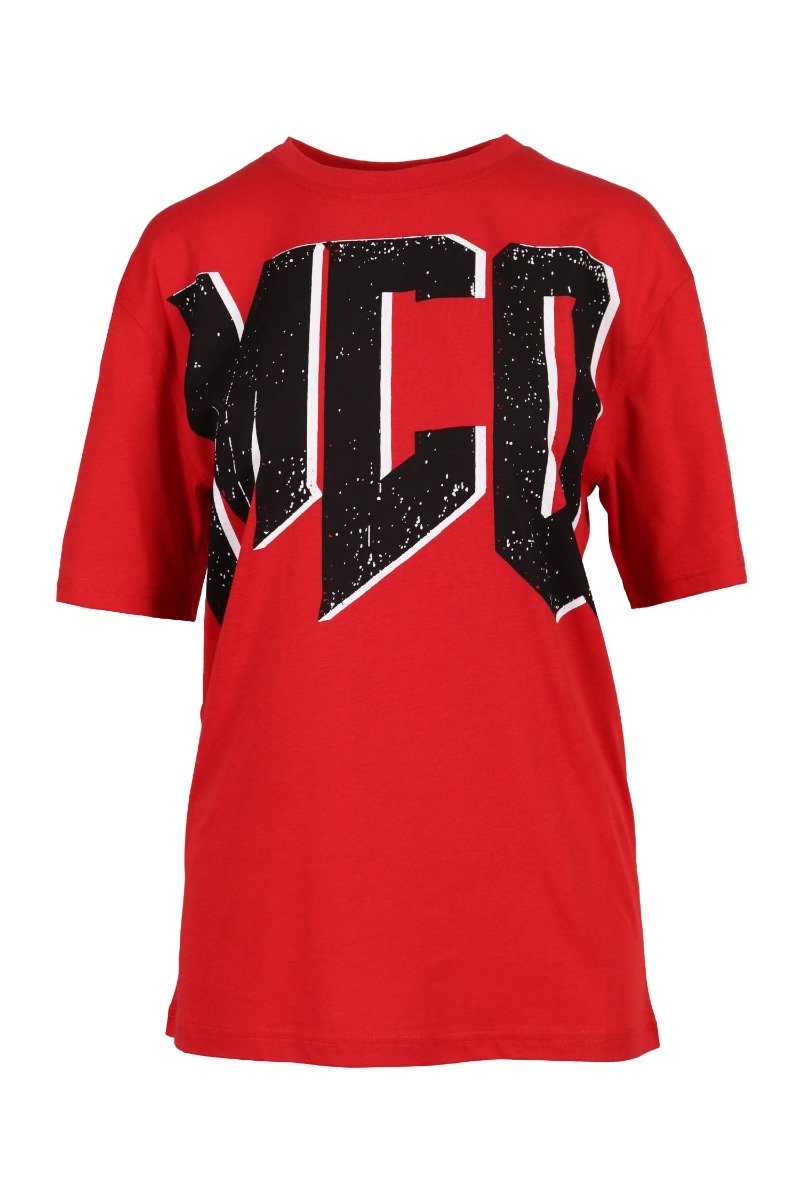 Mcq Tour Logo T-Shirt Women Fashion Cotton Short-Sleeve Casual Trendy