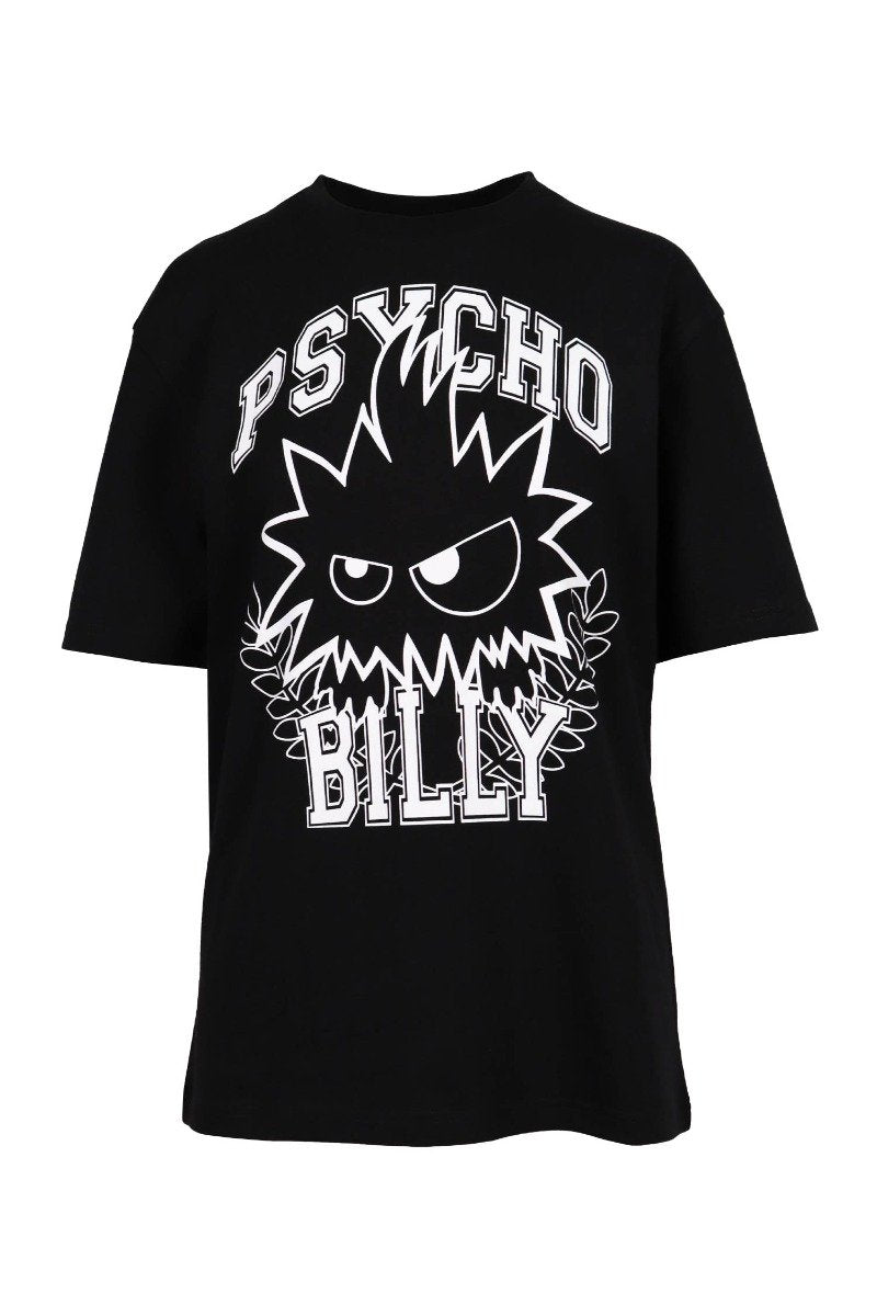 Psycho Billy Monster T-shirt Women Fashion MCQ Cotton Short-sleeve Oversized Casual Tee