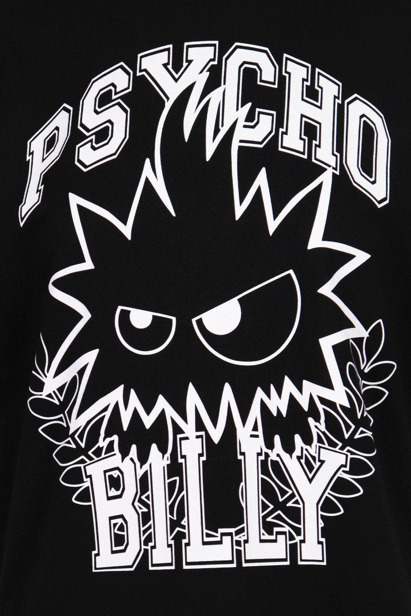 Psycho Billy Monster T-shirt Women Fashion MCQ Cotton Short-sleeve Oversized Casual Tee
