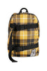 Bunny Skater Clip Backpack Travel Casual Nylon Waterproof Basic Yellow Checkered 