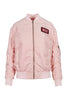 Mcq Badge Jacket Women Fashion Polyamide Long-Sleeve Outwear Coat Trendy