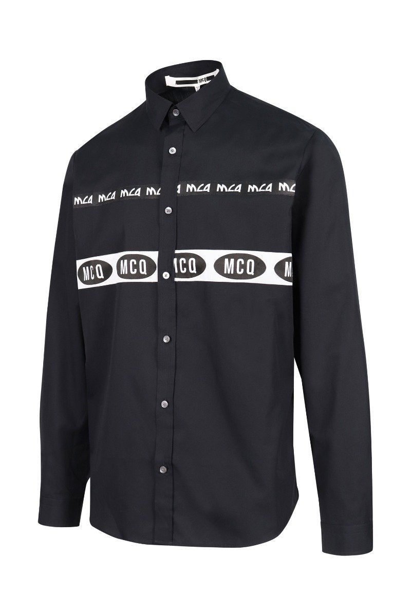 Metal Mcq Shirt Men Fashion Cotton Long-Sleeve Casual Trendy