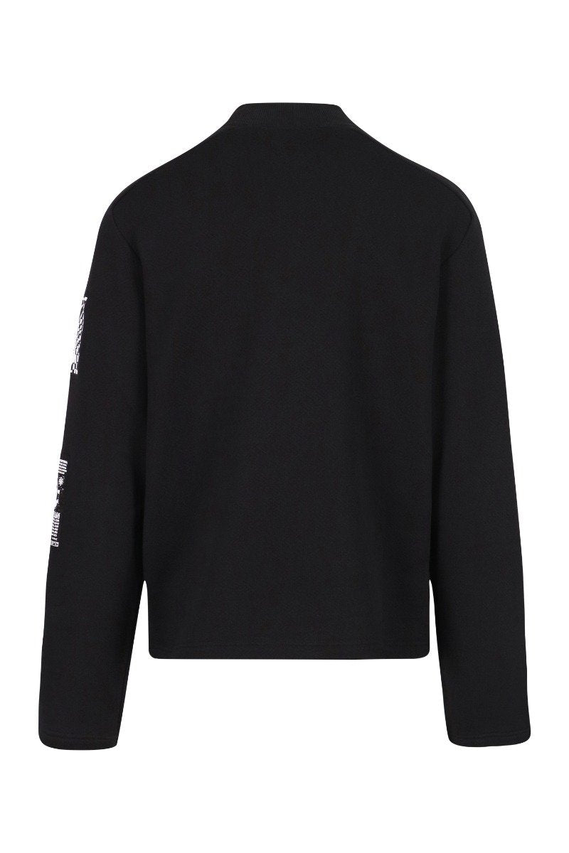 Flaming 8 Ball Sweatshirt Cotton Long Sleeves Unisex Men Women Fashion