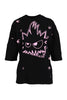 Swallow & Monster T-Shirt Women Fashion MCQ Elbow Sleeves Cotton Young Top Casual