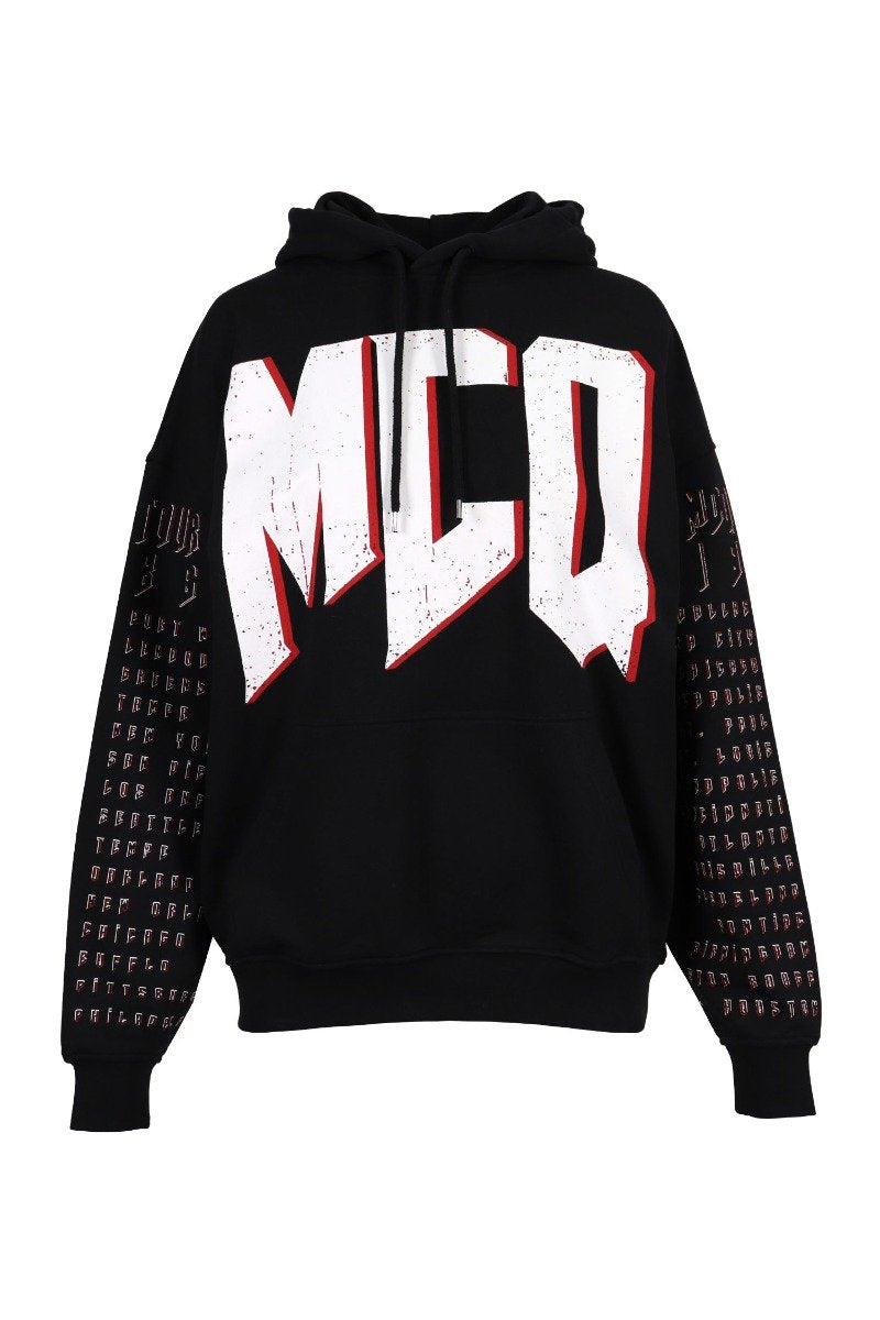 Mcq Tour Logo Hoodie Women Fashion Cotton Long-Sleeve Casual Hipster Outwear