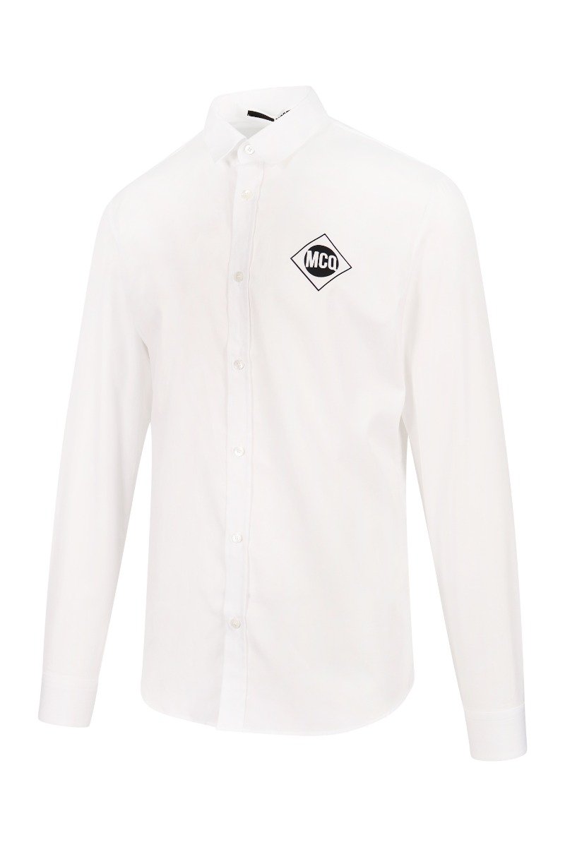 Motor City Shirt Men Fashion MCQ Cotton Long-Sleeve Classic Semi-Casual