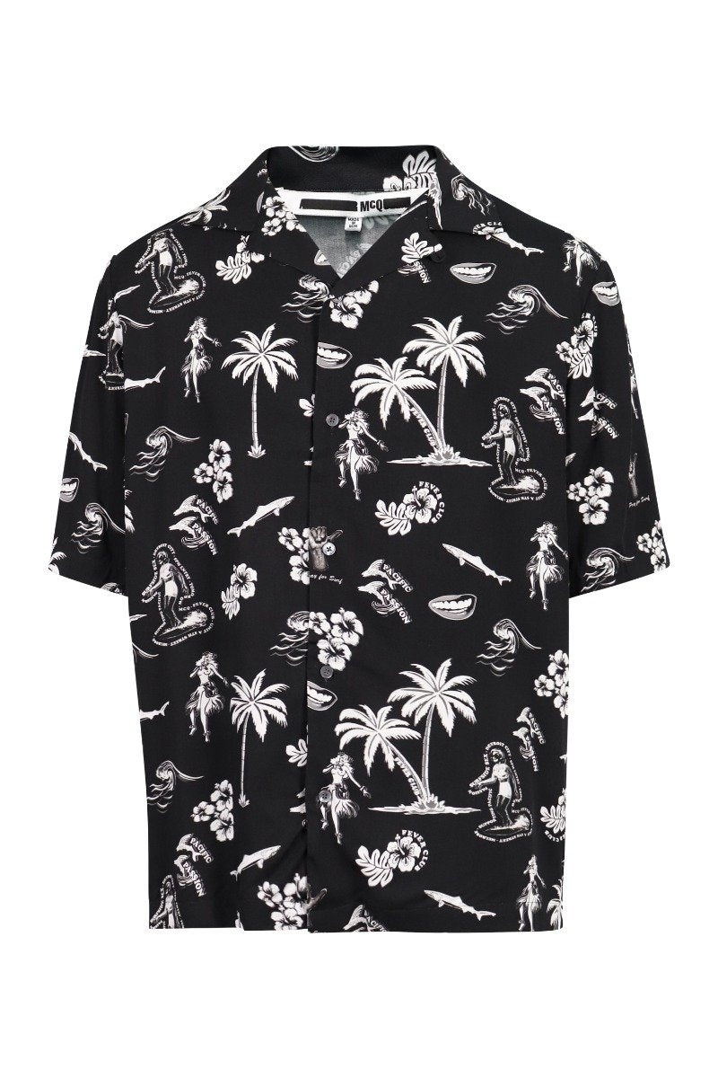 Hawaian Print Shirt Menswear Shirt Floral Print Casual 