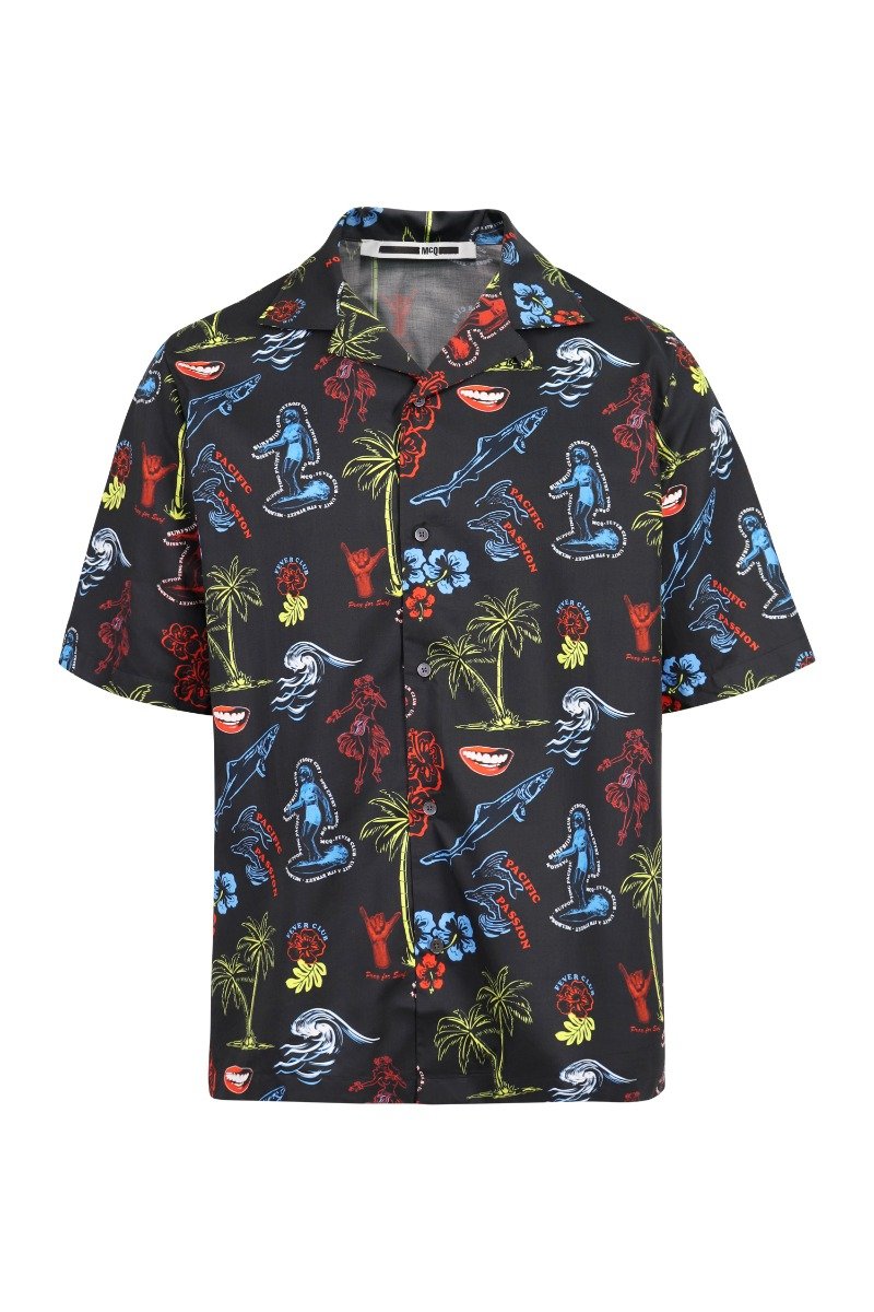 Hawaian Print Shirt Menswear Shirt Floral Print Casual 