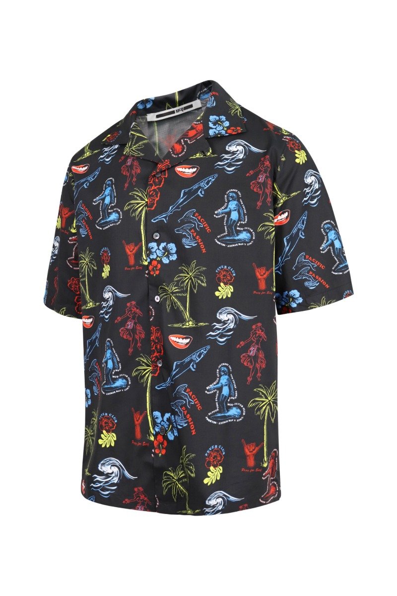 Hawaian Print Shirt Menswear Shirt Floral Print Casual 