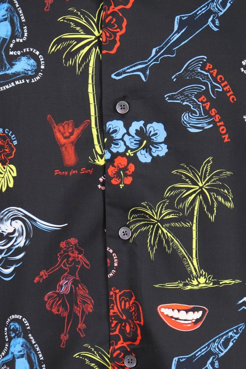 Hawaian Print Shirt Menswear Shirt Floral Print Casual 