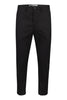 Cropped Tapered Trousers Basic Bottoms Fashion