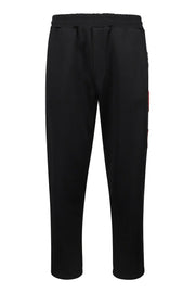 Multi Badges Sweatpant Men Fashion MCQ Polyester-Blend Long Pants Elastic Casual Sport Comfort
