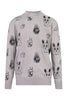 Bunny Sweater Cotton Crew Neck Casual Basic Prints Pattern 
