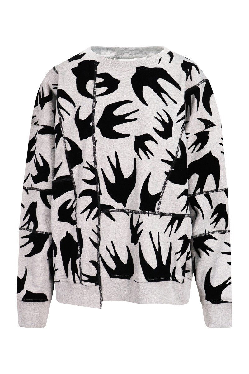 Swallow Sweatshirt Women Fashion MCQ Cotton Long Sleeve Casual Top Design